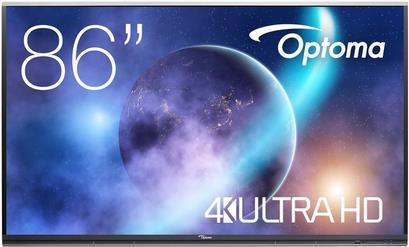OPTOMA 5862RK+ Digital Signage Touch Display 218,44cm 218,40cm (86") - 4K UHD, 420cd/m², HDMI, VGA, USB, LAN, Android 11 (H1F0C0LBW101)