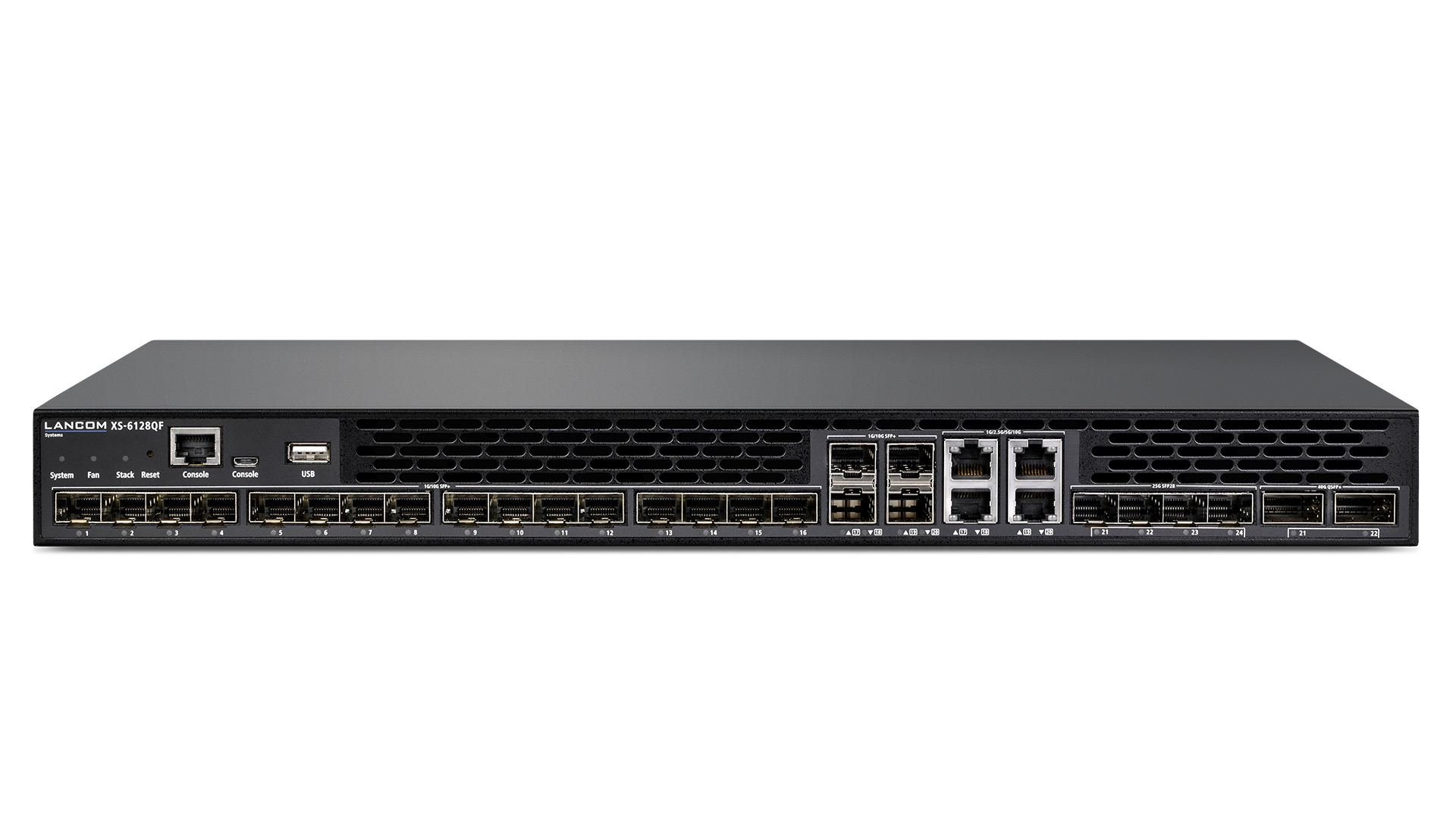LANCOM XS-6128QF Switch 20 Ports 10 Gigabit Schwarz