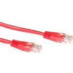 ACT Red 15 meter U/UTP CAT6 patch cable with RJ45 connectors. Cat6 u/utp red 15.00m (IB8515)