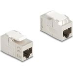 Delock Keystone Modul Kupplung RJ45 Buchse zu Cat.6A geschirmt (90718)