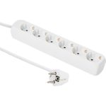 MicroConnect 6-way Schuko Socket 5M White (GRU0065WA)