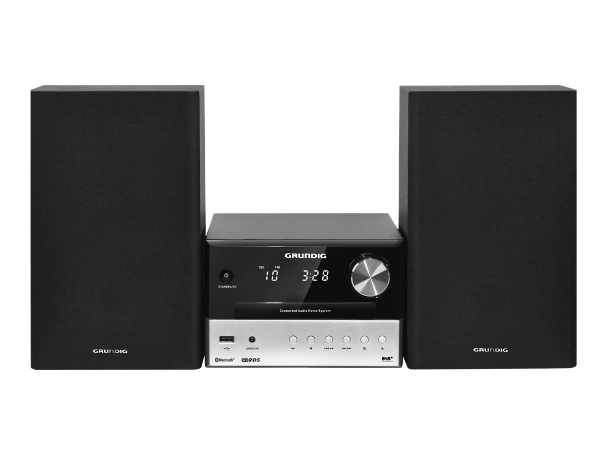 Grundig CMS 3000 BT DAB+ Mikrosystem 30W Bluetooth DAB+ Schwarz, Silber