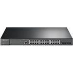 TP-Link JetStream TL-SG3428MP - Switch - managed - 24 x 10/100/1000 (PoE+) + 4 x Gigabit SFP - an Rack montierbar - PoE+ (384 W)