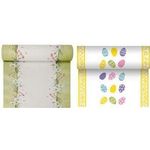 PAPSTAR Oster-Tischläufer "Coloured Eggs" aus Airlaid (95% Cellulose und 5% Klebstoff), 65 g/qm, - 1 Stück (87372)