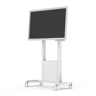 SMS Func Mobile Motorized Flipster 2 Motorisierter mobiler Standfuß 55"–65" VESA 400 x 400 50 kg Weiß