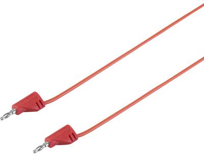 VOLTCRAFT Hochflexible Messleitung [Lamellenstecker 2 mm - Lamellenstecker 2 mm] 0.3 m Rot MSB-200 2.2 A (VC-8557695)