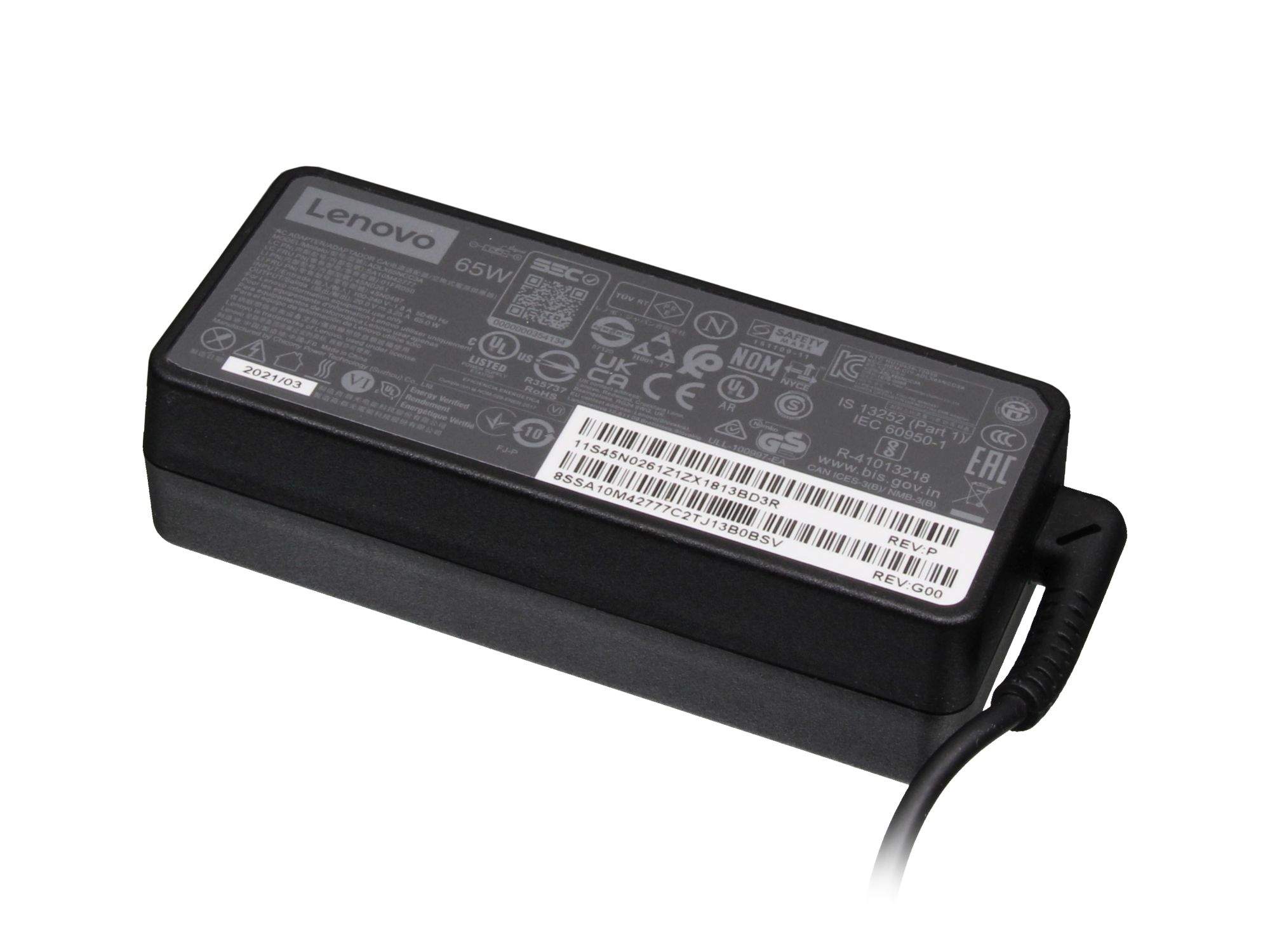 Lenovo Netzteil 65 W Schwarz