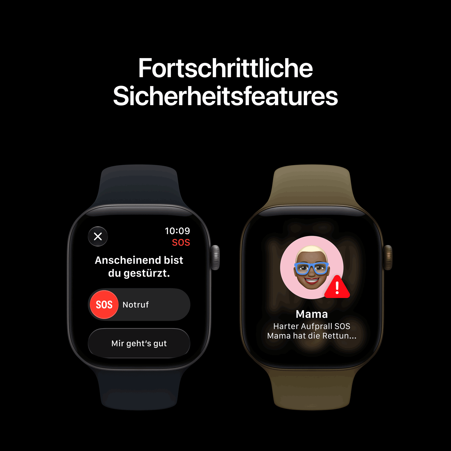 Apple Watch Series 12 GPS + Cellular 42 mm Titan Gehäuse Radiant Gold mit Burgundy Sport Band – M/L