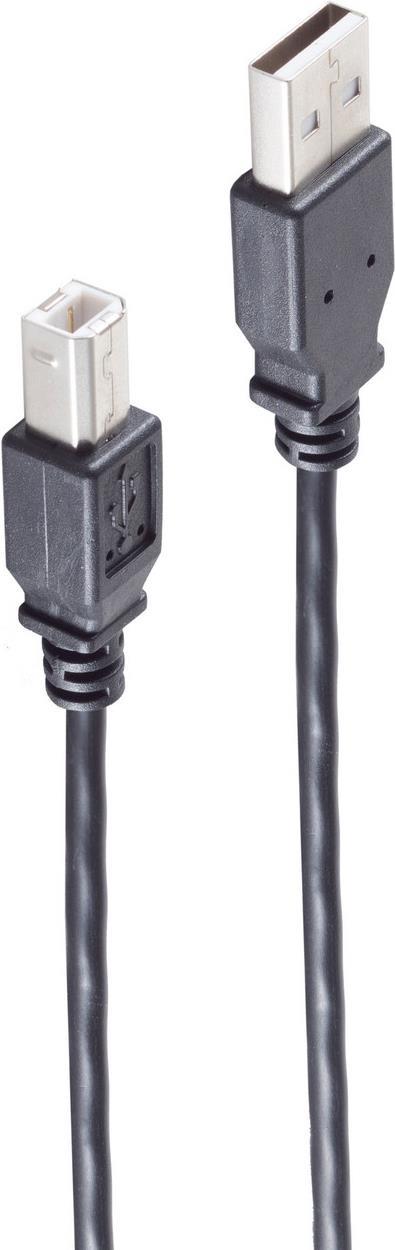 shiverpeaks BS13-23015 USB Kabel 0,5 m USB 2.0 USB A USB B Schwarz (BS13-23015)