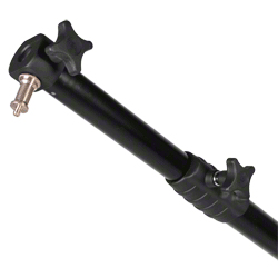 Walimex Galgenstativ 16553 mit Teleskoparm 120–220 cm, max. 2,56 m, 6 kg Tragkraft, Schwarz