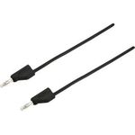 VOLTCRAFT Messleitung [Stecker 4 mm - Stecker 4 mm] 5 m Schwarz MSB-300 (MSB-300-5-SW)