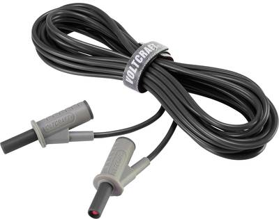 VOLTCRAFT Hochflexible Sicherheits-Messleitung [Lamellenstecker 4 mm - Lamellenstecker 4 mm] 5 m Schwarz MSB-501 10 A (VC-8063440)