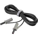 VOLTCRAFT Hochflexible Sicherheits-Messleitung [Lamellenstecker 4 mm - Lamellenstecker 4 mm] 5 m Schwarz MSB-501 10 A (VC-8063440)