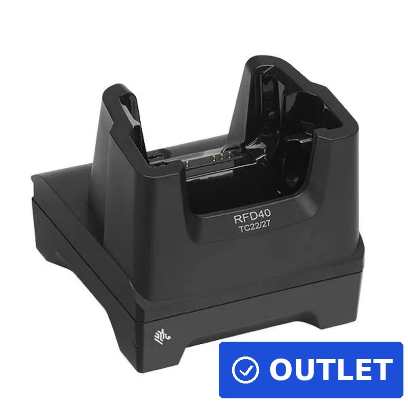 Zebra RFD40 Single-Slot Communication Cradle für TC21/TC26 (CRD1S0TRFD40TC2XCOM1) (geöffnet)