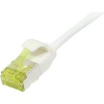 Patchkabel RJ45, CAT6A 500Mhz, 0,5m, weiss, U/FTP, slimline rund d=3,8mm, TPE/LSZH(Superflex), AWG32, mitCat.7 Rohkabel, Synergy 21 (S217322V3)