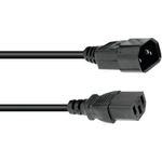 OMNITRONIC Kaltgeräte Verlängerung 3x1,0 0,6m sw (30235199)