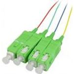 LWL-Pigtail-SC(APC) 9/125u, 1,5mtr. OS2, 4-Pack, farbig, G657.A2, Synergy 21 (S215599V1)