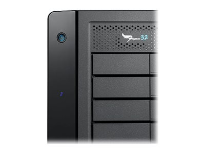 Promise Pegasus32 R8 144 TB 8-Schacht Festplatten-Array Thunderbolt 3 Schwarz