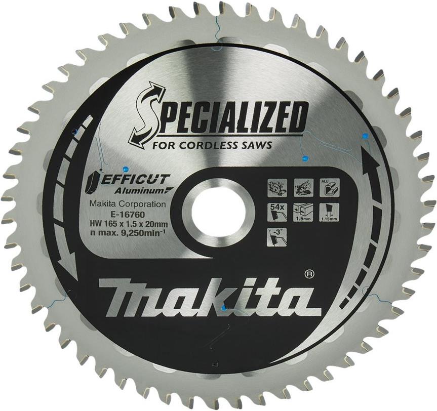Makita E-16760 EFFICUT Sägeblatt 165x20x54 (E-16760)