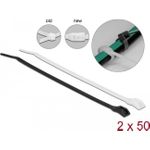 Delock Kabelbinder mit flachem Kopf (19489)