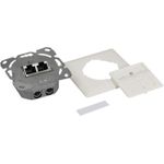 LogiLink Cat.6A Netzwerkdose UP2x RJ45 geschirmt,reinweiß (NP0128)