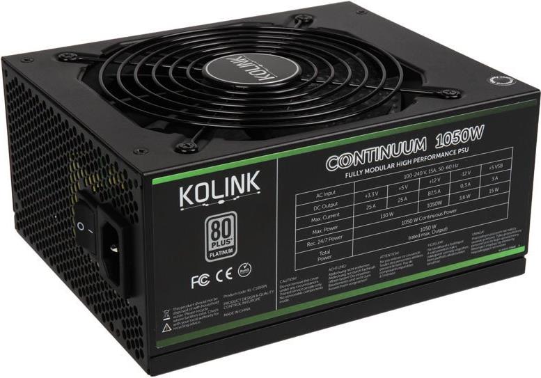 Kolink Continuum 1050W Netzteil 20+4 pin ATX ATX Schwarz (KL-C1050PL-B)