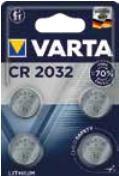 Varta 06032 101 404 Haushaltsbatterie Einwegbatterie CR2032 Lithium (06032101404)