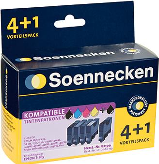 Soennecken Tintenpatrone 82199 wie Epson C13T12854012 5 St./Pack. (82199)