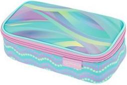 herlitz Schlamper-Etui beatBox "New Batik Minty Love" aus Polyester, mit XXL Reißverschluss-Hauptfach, - 1 Stück (400205929)
