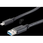 shiverpeaks BS13-31045 USB Kabel 3 m 3.2 Gen 1 (3.1 Gen 1) USB A USB C Schwarz (BS13-31045)