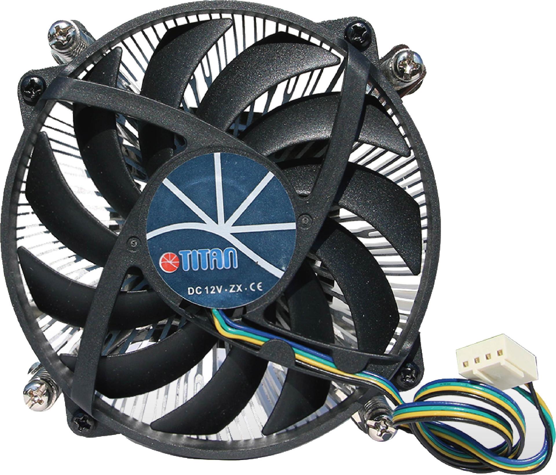 TITAN DC-HA11TZ/RPW CPU-Luftkühler 9,5 cm Aluminium - Schwarz