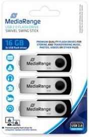 MediaRange USB Speichersticks, 16GB 16GB, 3er Pack (MR910-3)