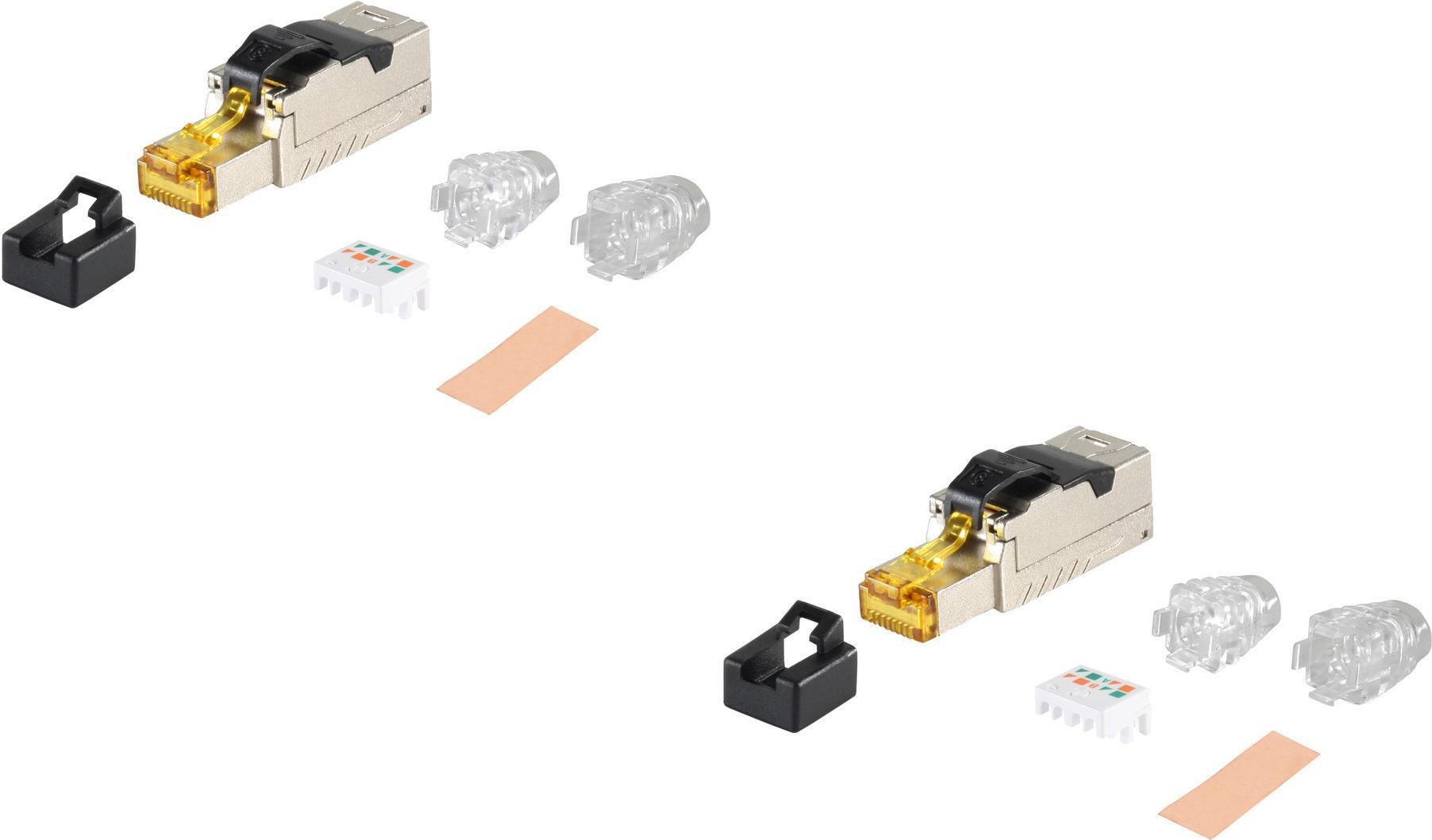 shiverpeaks ®-BASIC-S--Netzwerk-RJ45 cat. 8.1 feldkonfektionierbarer Metall-Stecker--VE2 (BS08-45001-2)