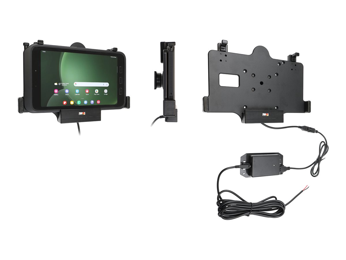Brodit Kfz-Ladeschale Aktiv für Samsung Galaxy Tab Active 5 2,7 A Pogo Schwarz