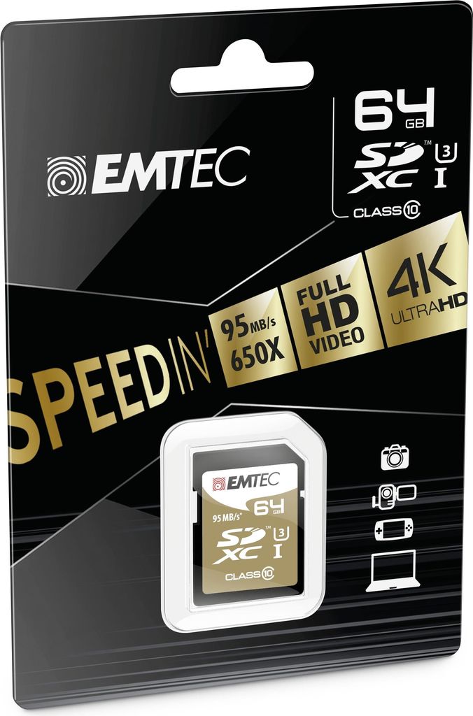 EMTEC Speedin Flash-Speicherkarte (ECMSD64GXC10SP)