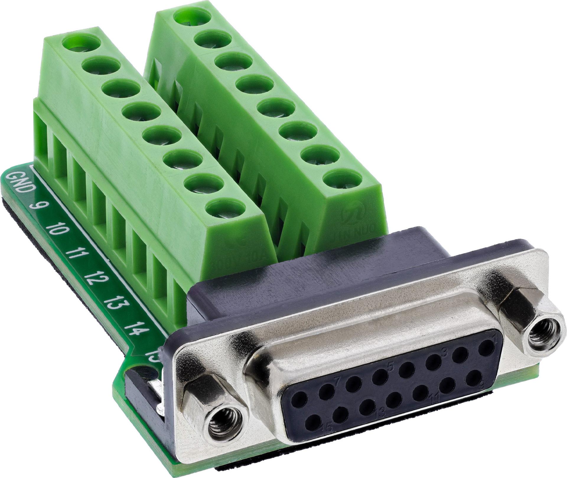 InLine D-Sub 15 Terminalblock (92502A)