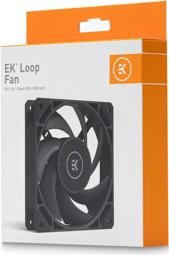 EK Water Blocks Loop Fan FPT 120 Computergehäuse Ventilator 12 cm Schwarz 1 Stück(e) (3831109900000)