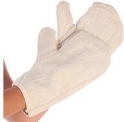 HYGOSTAR Ofenhandschuh BACKFAUSTER, natur, Länge: 330 mm Schlingengewebe aus Baunwolle / Frottee, Fäustling, - 1 Stück (33160)