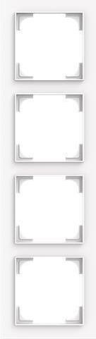 BUSCH-JAEGER 1724-44G Rahmen 4-fach studioweiß (2CKA001754A4861)