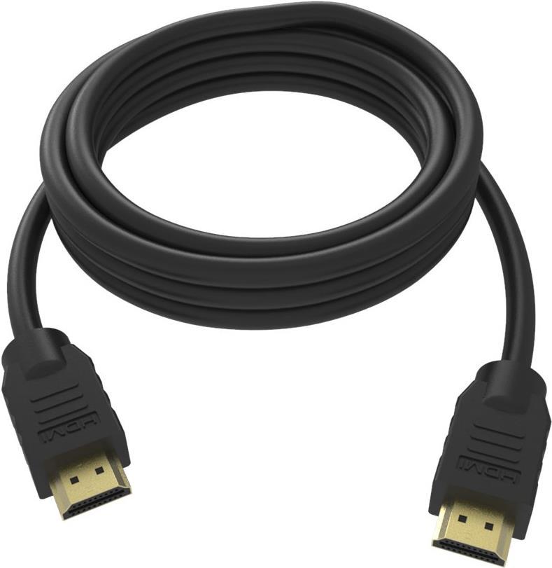 VISION Professional - HDMI mit Ethernetkabel - HDMI (M) bis HDMI (M) - 50 cm - Schwarz - 4K Unterstü