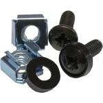 Befestigungssatz M6, Schrauben 20 mm, 50er Set, schwarz, Good Connections® (GC-N0099)