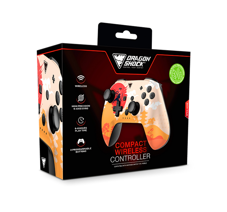 DragonShock PopTop Compact Gamepad Nintendo Switch Bluetooth Mehrfarbig