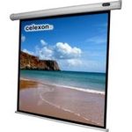 CELEXON Leinwand Motor Economy 240x240 cm inkl Steuerbox und IR Fernbedienung schwarzer Rand und Rueckseite Gain 1.2 (1090068)