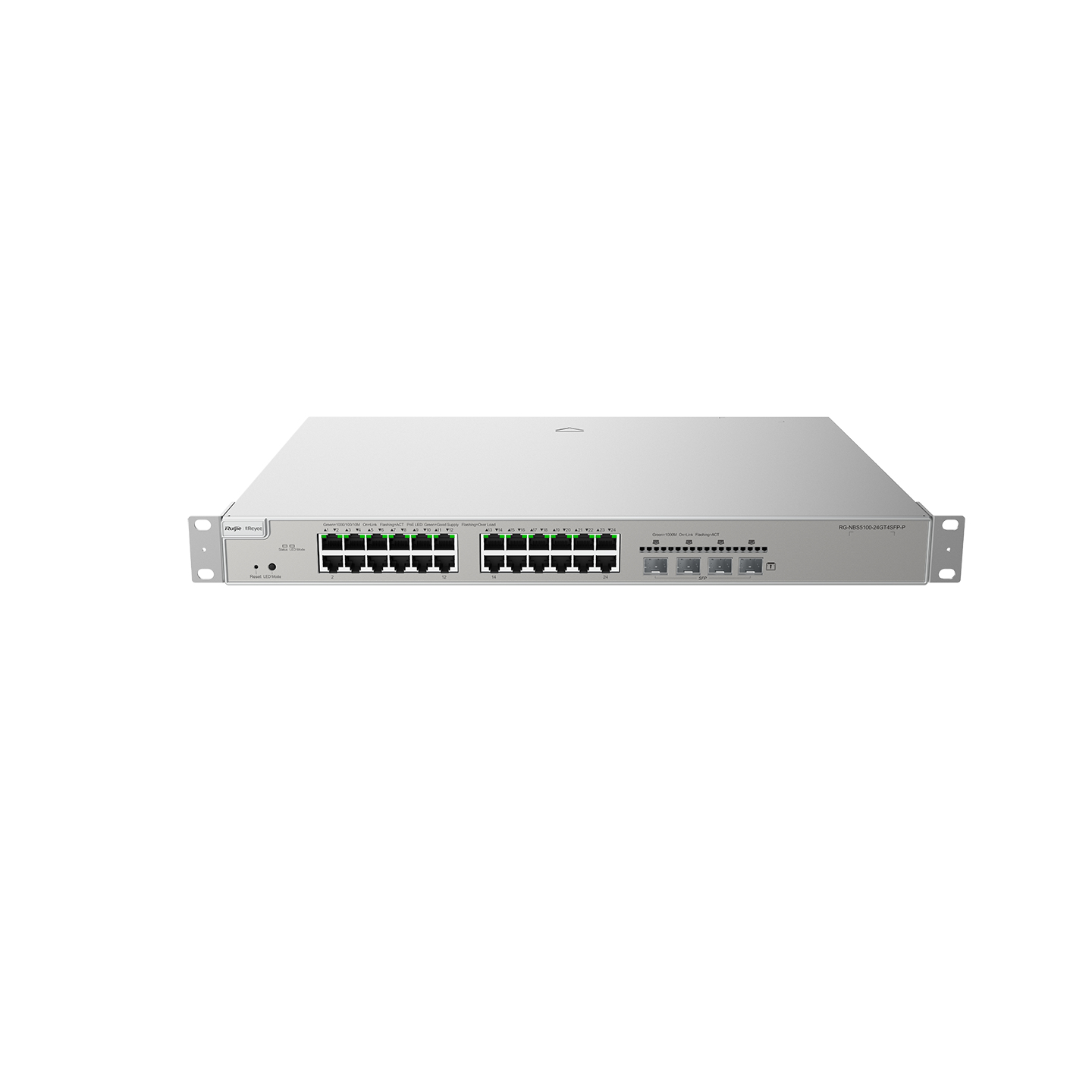 Ruijie Reyee RG-NBS5200-24GT4XS-P Managed L3 Switch 24x GbE PoE+ 4x SFP+ Grau