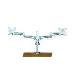 VALUE LCD-Doppelarm Trägerstange, 4 Gelenke, Tischmontage, separat höhenverstell (17.99.1134)