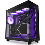 NZXT H6 Flow RGB Midi-Tower PC-Gehäuse Schwarz ATX/microATX/Mini-ITX RGB-Lüfter (CC-H61FB-R1)