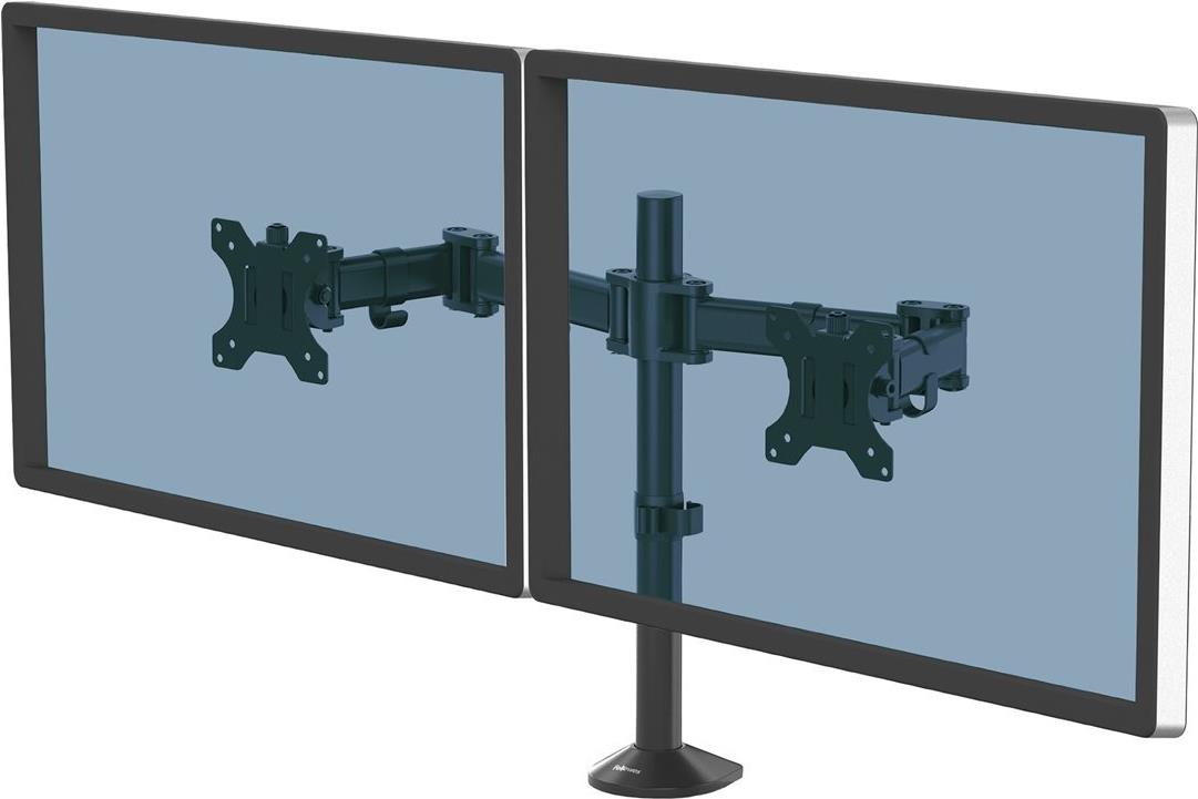 Fellowes Reflex Dual Monitor Arm 27" Schwarz