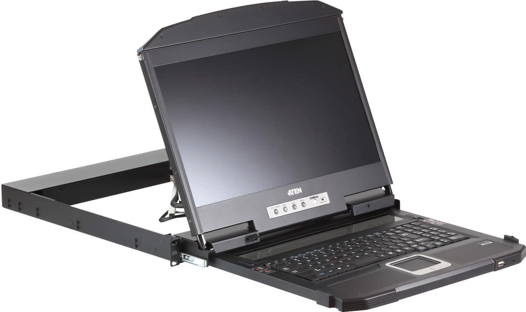 ATEN CL3800NW Konsolenregal 47 cm (18.5" ) 1920 x 1080 Pixel Metall - Kunststoff Schwarz (CL3800NW-ATA-2X-K06/ITG)