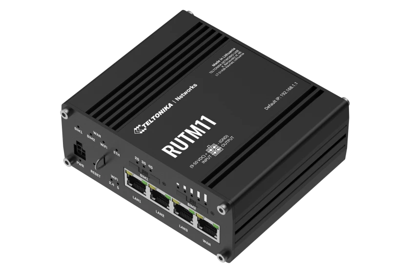 Teltonika RUTM11 Wireless Router Gigabit Ethernet Schwarz