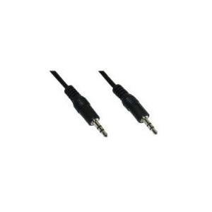 Klinke Kabel, InLine®, 3,5mm St/St, Stereo, 0,5m (99932D)